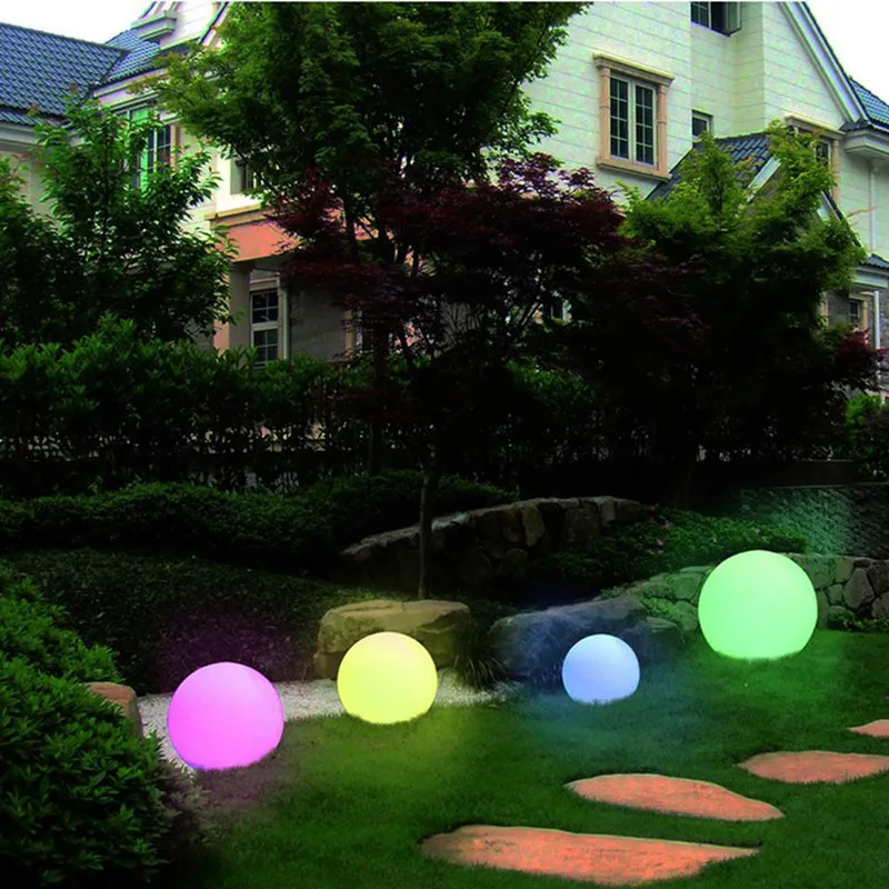 10"Glowing Beach Ball remote control LED light Swimming Pool Toy 16 Colors Glowing Ball LED Beach Ball Party Accessories Outdoor outdoor solar color changing lights
