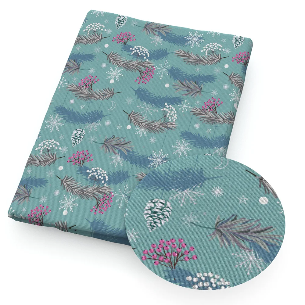 НОВАЯ РОЖДЕСТВЕНСКАЯ полиэфирная хлопковая ткань 50*140 см(отсоединенные) Лоскутные материалы для шитья одежды, изготовление одежды, сделай сам наволочка, c8176