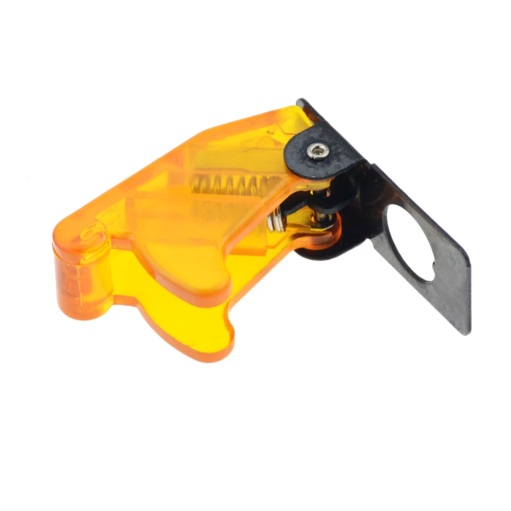Transparent yellow 1 шт. Авто Лодка Грузовик с подсветкой Led тумблер безопасности самолета откидная крышка защита для 12 мм тумблер - Цвет: Transparent yellow