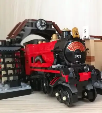 Хогвартс Экспресс поезд строительный комплект блоки игрушки для детей