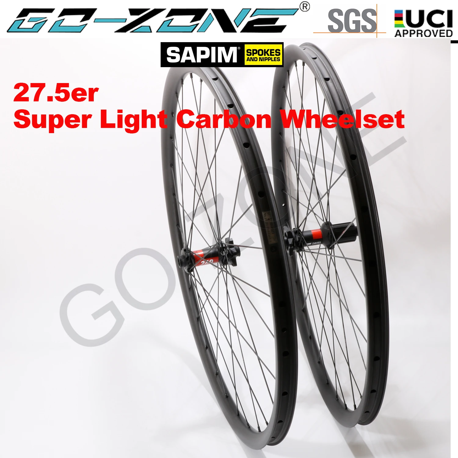 Ruote Mtb In Carbonio Ultraleggero 27.5Er Tubeless Uci Quality Dt Swiss 240 Sapim Thru Axle/Ruote Mtb In Carbonio 650B A Sgancio Rapido