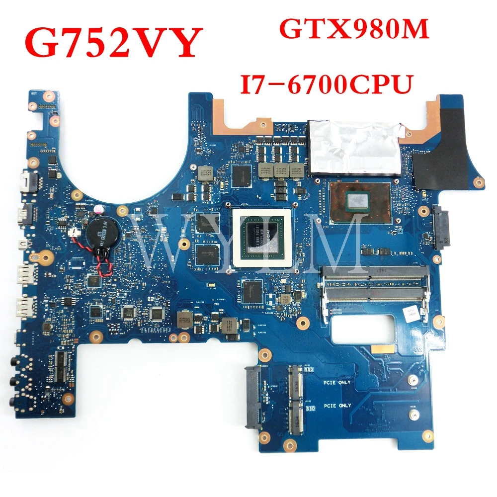 ROG G752VY материнская плата с I7 6700CPU GTX980M/8G ASUS G752V G752VS G752VM G752VT Материнская ноутбука