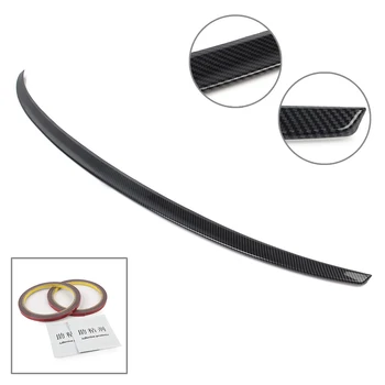 

Car Tail Wing ABS Rear Trunk Lip Spoiler Cover Trim For 2014 2015 2016 2017 2018 2019 AUDI A3 Carbon Fiber Style