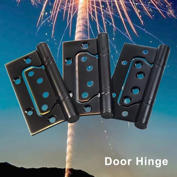 

1PC 4 Inch Ball Bearing Flush Hinges Stainless Steel Door Hinges 3mm Thick with Screws Furniture Wardrobe Door Hinge