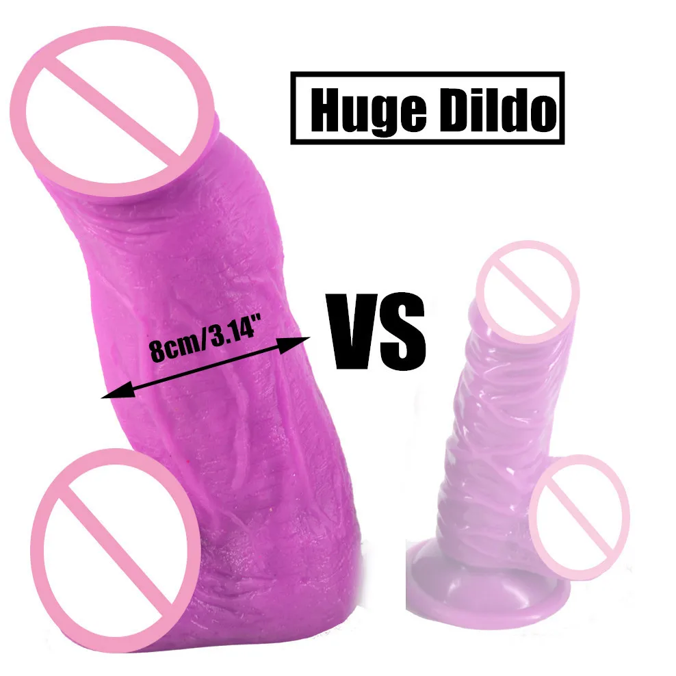 Promo  FAAK 3.14"thick huge dildo realistic dildo big dong butt plug artificial penis couple flirt masturb