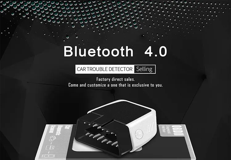 Elm327 V2.2 автомобильный Автомобильный OBD2 диагностический инструмент контрольный инструмент Bluetooth 4,0 сканер с чипом 25K80 для CAN-BUS