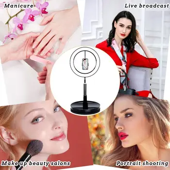 

LED Selfie Ring Light Dimmable LED Ring Lamp Photo YouTube Camera Light Smartphone Live Fill Light Video Phone ringlight St Z0P4