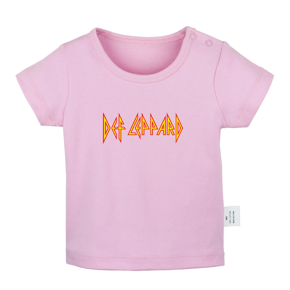Def Leppard/футболки для новорожденных мальчиков и девочек с надписью «Hard rock band Maroon 5 Rock Band» футболки с короткими рукавами и графическим принтом для малышей - Цвет: JcBabyYP878D