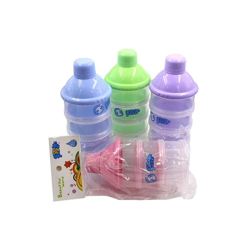 

-Split Infant Milk Box-Layered Use Newborns Baby Shift Milk Powder Storage Box