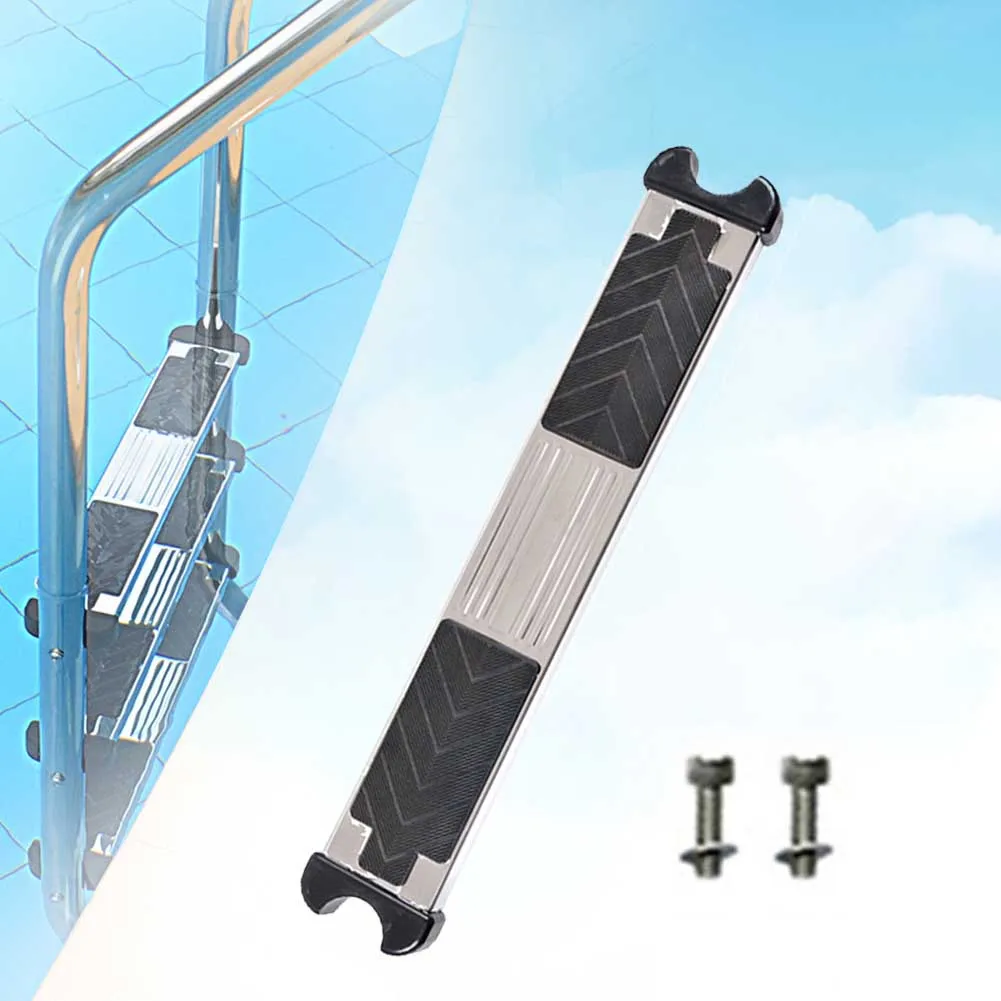 Stainless Steel Swimming Pool Ladder Step Easy Install Safety Strong Load Capacity Rung Non Slip Pedal Anti Corrosion Stable