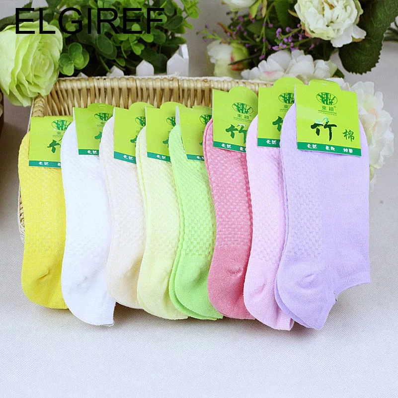 Women Socks 5 Pairs Warm Comfortable Cotton Bamboo Fiber Girl Ankle Low Female Invisible Color Girl winter socks cotton socks womens socks women socks ankle socks cotton blend socks printed ankle socks breathable cotton socks