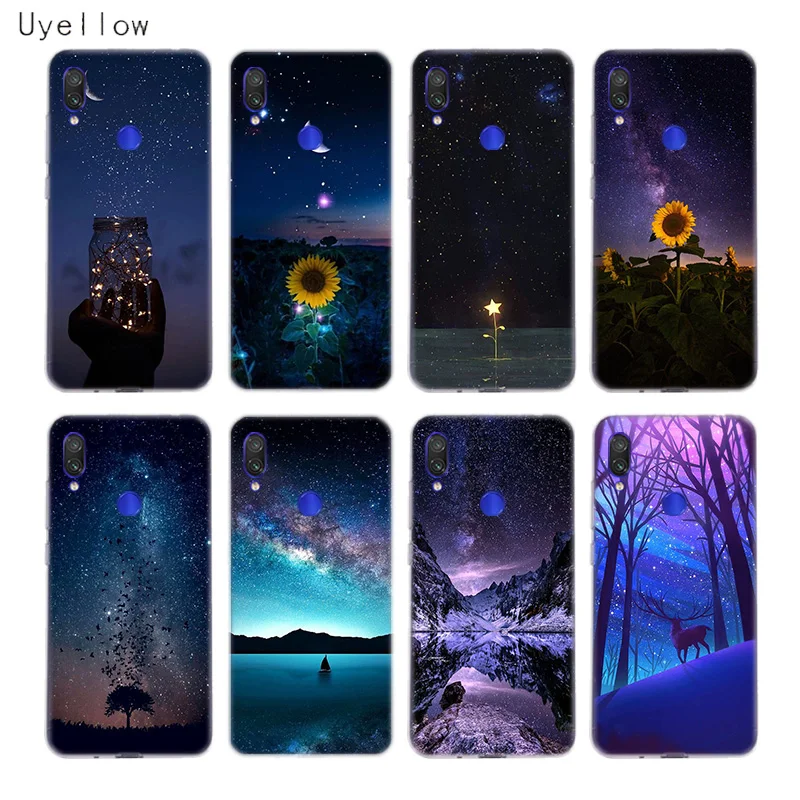 

Uyellow Starry landscape Phone Case For Redmi S2 Note 4 5 6 7 4X 5 5A 5P 6 6A 7A Y3 For Xiaomi A1 A2 A3 F1 8 lite 9SE Cover