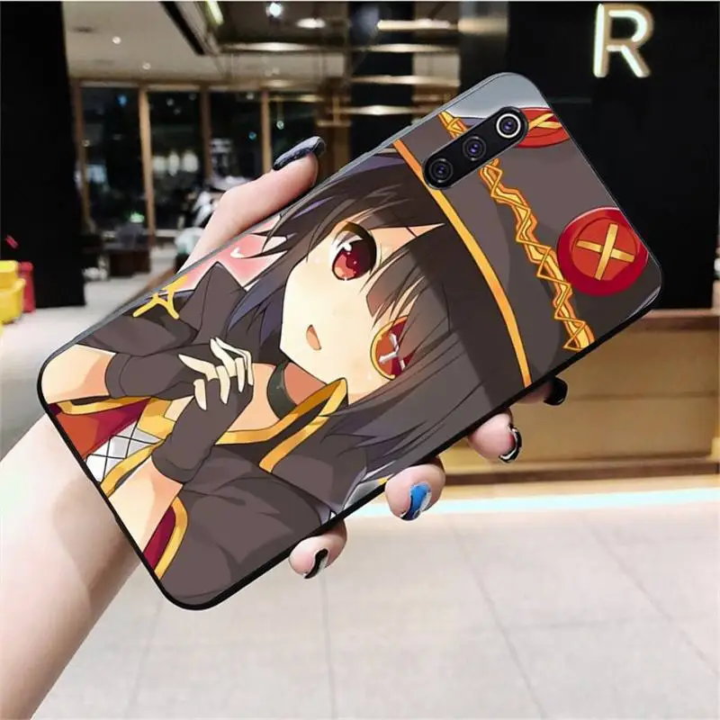 xiaomi leather case hard Konosuba Megumin Luxury Unique Phone Cover for Xiaomi Mi 10 Pro lite Mi9 9SE Pocophone F1 Mi 9T Pro Note 10 lite xiaomi leather case cosmos blue Cases For Xiaomi