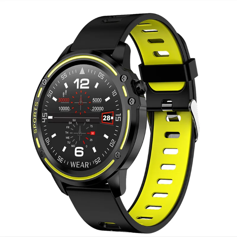 Android IOS Smartwatch Shenzhen полностью умные часы с сенсорным экраном L8 smartwatch ip68 - Цвет: Зеленый