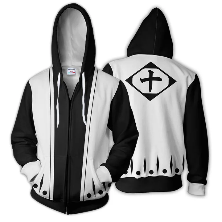 LLS116 Off White героя аниме «Наруто с капюшоном Мужские Толстовки с капюшоном на молнии 3d величайший ниндзя шторм 4 свитшоты на молнии мужской полный в стиле хип-хоп худи в стиле аниме пуловер - Цвет: LLS116