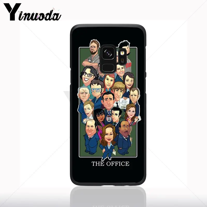 Kantor Pola TPU Lembut Aksesoris Case untuk Samsung Galaxy S10plus S9 S8plus S10E A70 A50 A10 Kasus Ponsel