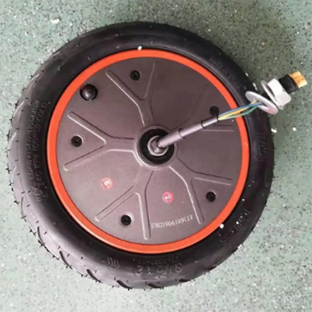 Мотор+ передние комплекты колес надувные шины для KUGOO M2 PRO складной электрический скутер e скутер - Цвет: Черный