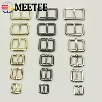 

10pcs 13-38mm Belt Buckles Metal Bag Strap Web Adjust Roller Pin Buckle Snap Rectangle Leather Craft DIY Accessories F3-22