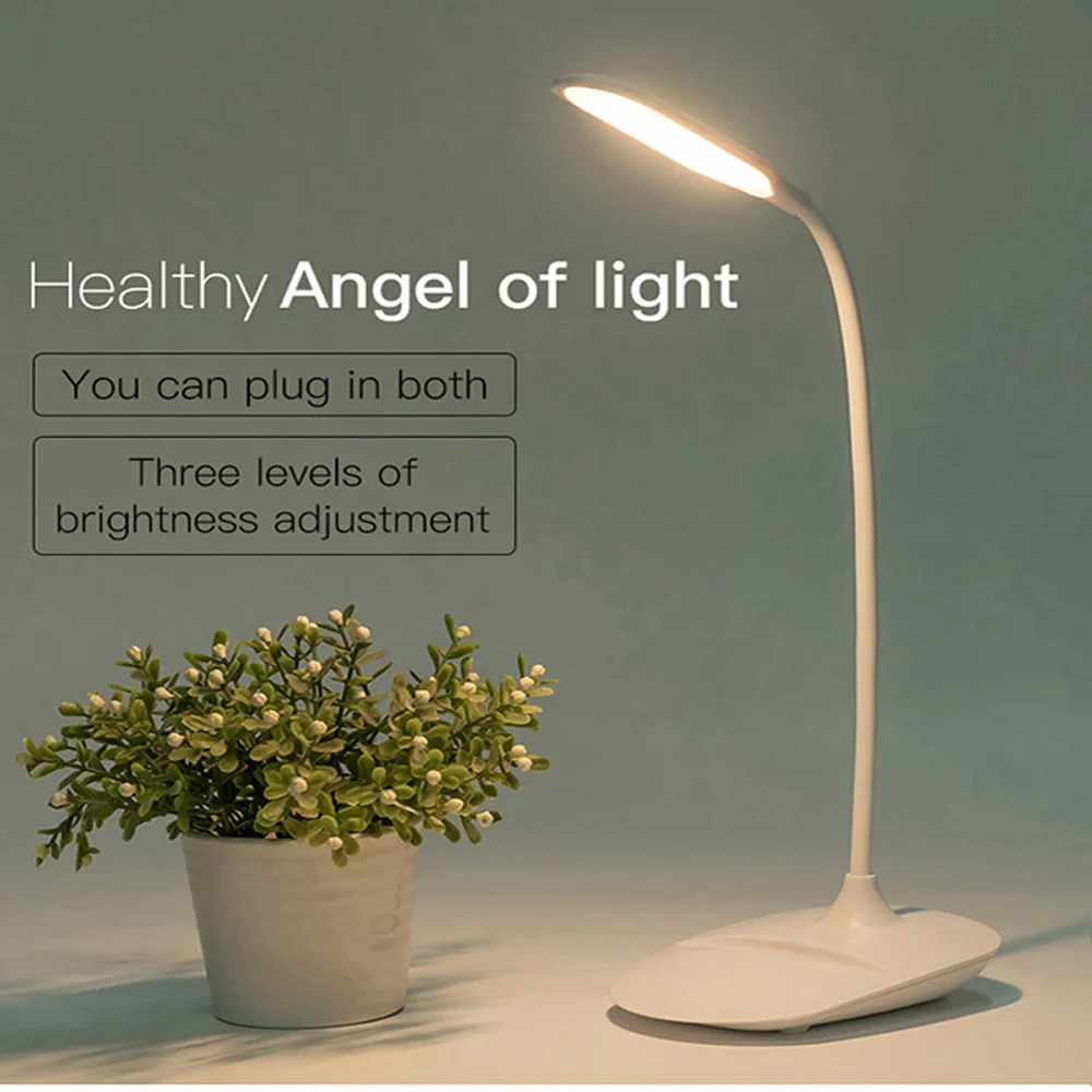 

LED desk Lamp 3 Lighting Modes Dimmable with Touch Control Foldable for Living Room Office Bedroom Portable LED Table Lamp