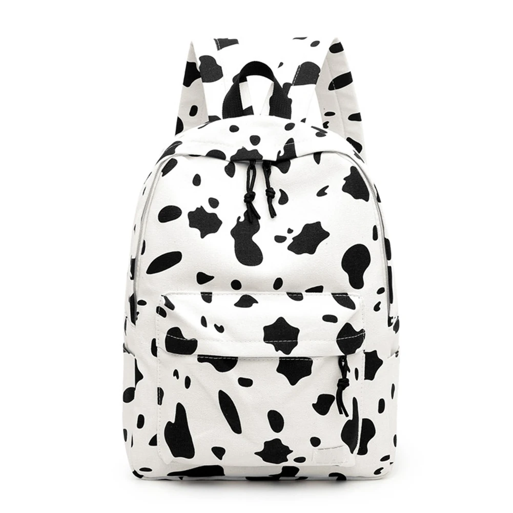 

2019 New Canvas Backpack for Women Spot Print Travel Backpacks Female School Bag for Teenage Children's BookBag Daypack Mochilas