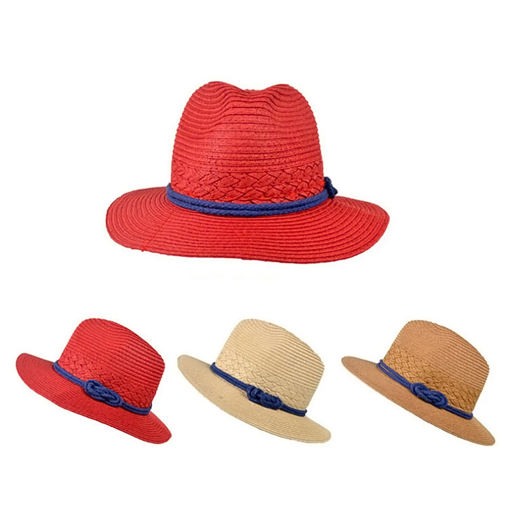 Осень зима лето мода Fedoras Винтаж чистый женская пляжная шляпа от солнца женский волны с большими полями шляпа от солнца Fedoras леди шляпа от солнца