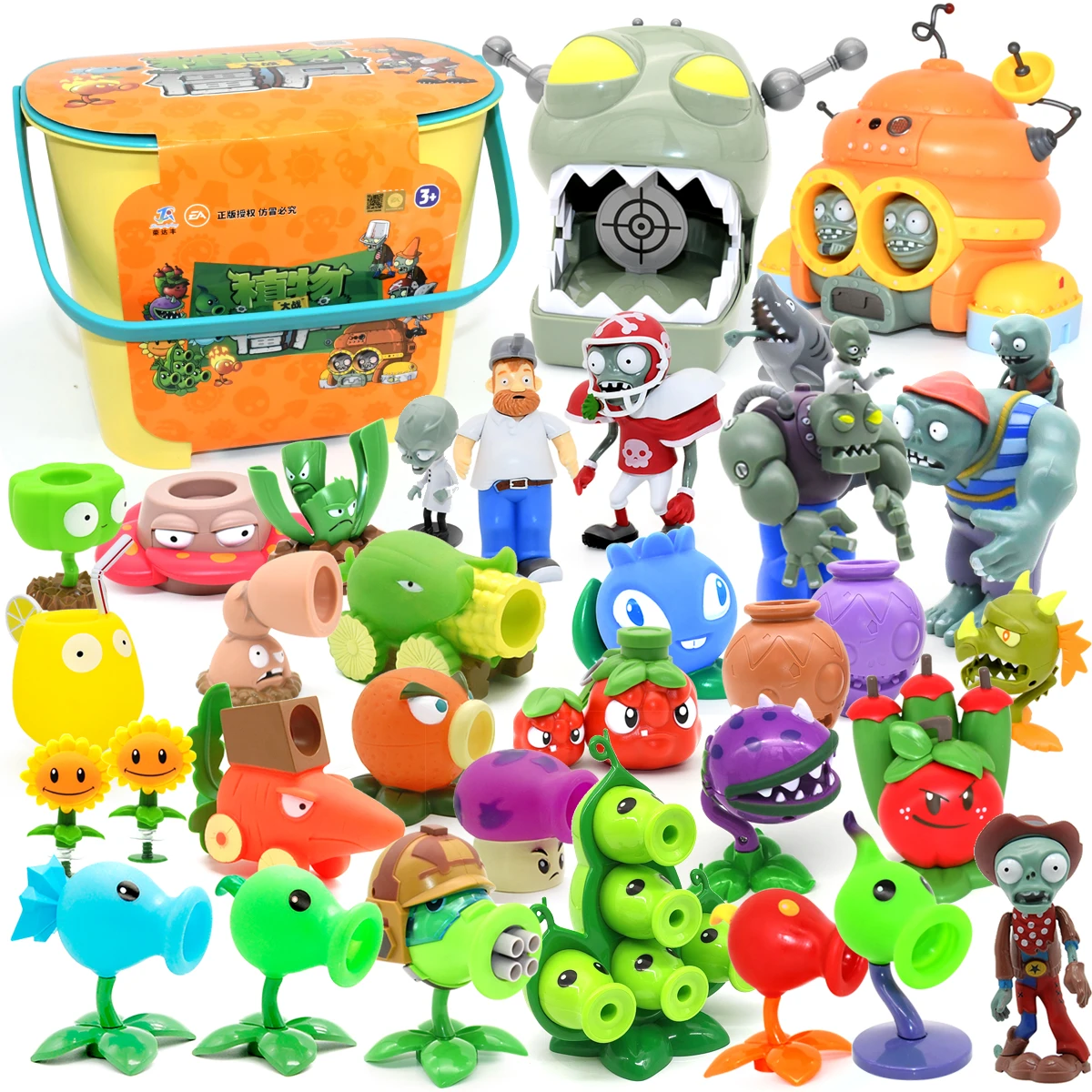 New Role PLANTS VS ZOMBIES 2 PVZ Toys Full Set Gift For Boys Box-packed Children's Dolls Action Figure Model Present Map predator toys