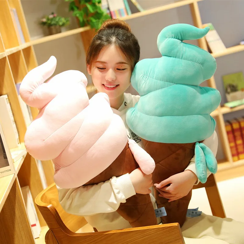 

Funny Sweet Ice Cream Pillow 50cm 4 Pattern Sofa Plush Soft Doll Office