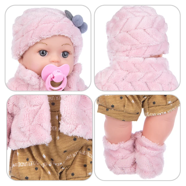 12inch Unfinished Reborn Doll Fashion Dress Up Vinyl Simulation Reborn Baby Soothing Blank Doll DIY Toy Children Birthday Gifts 5