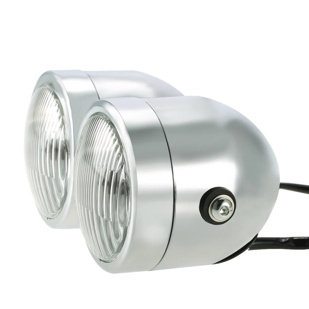H4 12V 35W 4-дюймовый Гибкий Мотоцикл двойная фара фары передние лампы цветах крутые мотоциклетные Противотуманные фары Водонепроницаемый мотоцикл