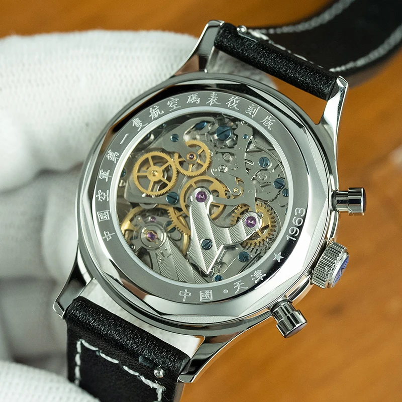 Men's Sport Watches Sapphire Mechanical Military Watch for Men Pilot Mens Chronograph Seagull 1963 st1901 Movement Watch Luxury