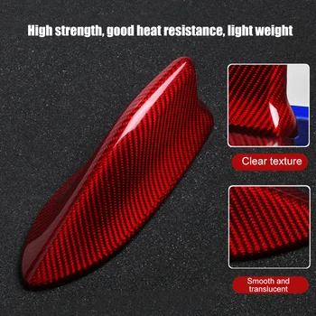 

Antenna Trim Cover Carbon Fiber Auto Roof Shark Fin Good Heat Resistance Adhesive Solid Car Styling For Subaru BRZ 2014-2019