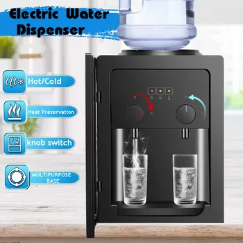 

220V 550W Electric Water Dispenser Desktop Cold Hot Ice Water Cooler Heater Drinking Fountain for Home Office Coffee Tea Bar