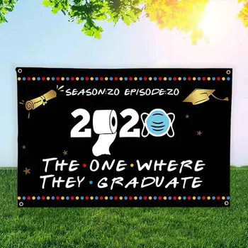 

Grad Congrats Home Celebrate Class Of 2020 Flag Graduation Banner Porch Sign Wall Backdrop Front Door Party Decoration Hanging