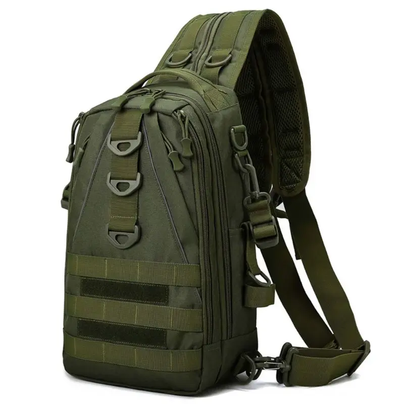 Мужской рюкзак на лямках нейлоновая нагрудная сумка многофункциональная