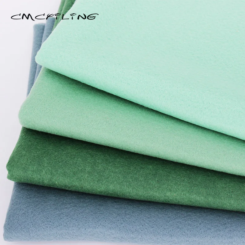 CMCYILING Pea Green 4 шт./лот 45*55 см мягкая войлочная ткань для детей рукоделие шитье сделай