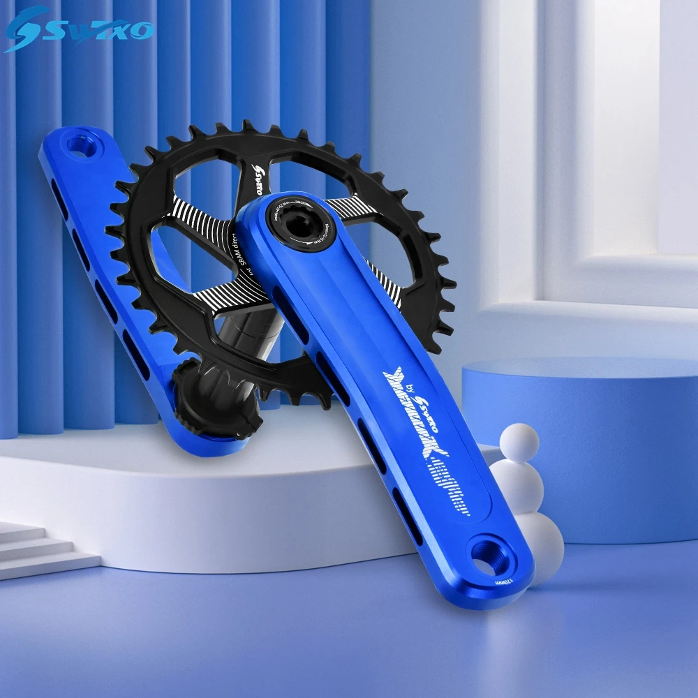 

SWTXO Bicycle Crankset 170MM 175MM Mountain Bike Crank 32T 34T 36T 38T GXP Chainring MTB Crown Bottom Bracket For SRAM SHIMANO