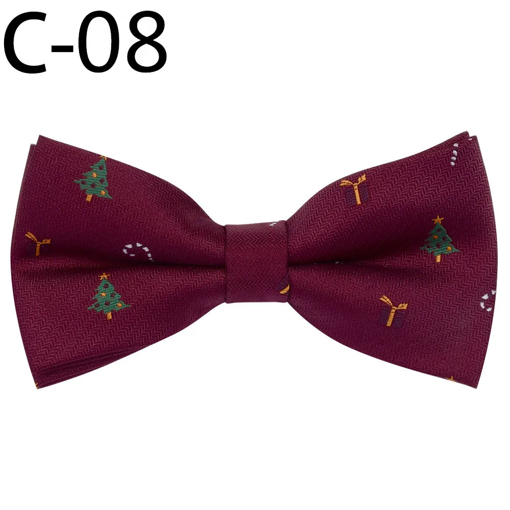 RBOCOTT, Рождественский галстук-бабочка, новинка, галстук-бабочка для мальчиков, снежинка, дерево, галстук-бабочка для детей, размер 10 см* 5 см - Color: 08