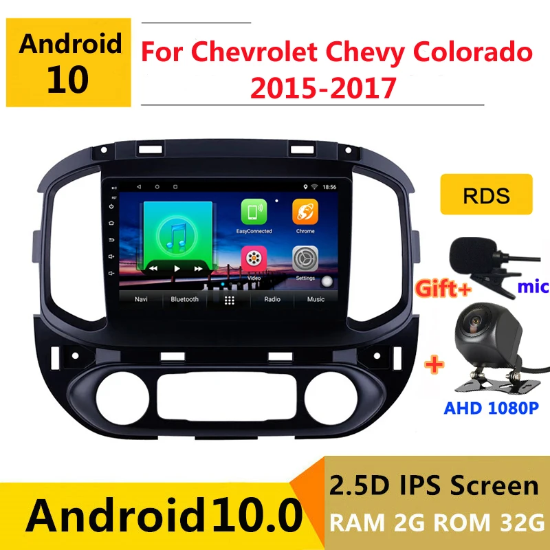 Автомагнитола на android 10 0 для chevrolet Chevy Колорадо 2015 2016 2017 GPS DVD мультимедийный плеер |