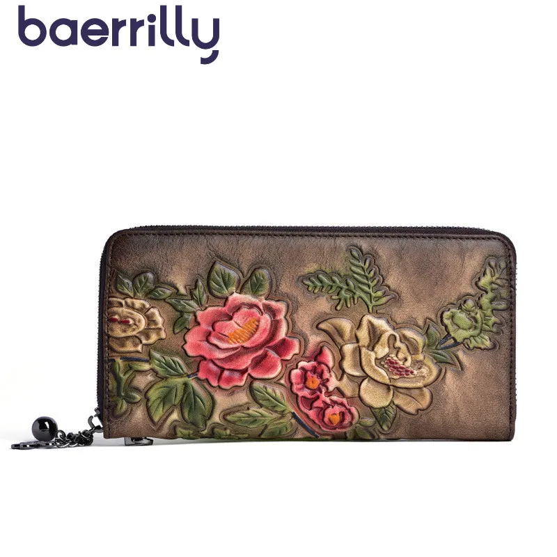 

Fashion Womens Wallets And Purses Long Clutch Bags Wallet Female Genuine Leather Rfid Card Holder Coin Purse Girl Phone Bags