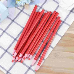 Stylo à cire pelable, marqueur facile à enlever pour tissu de verre céramique métal bois cuir (rouge) 12 pièces 