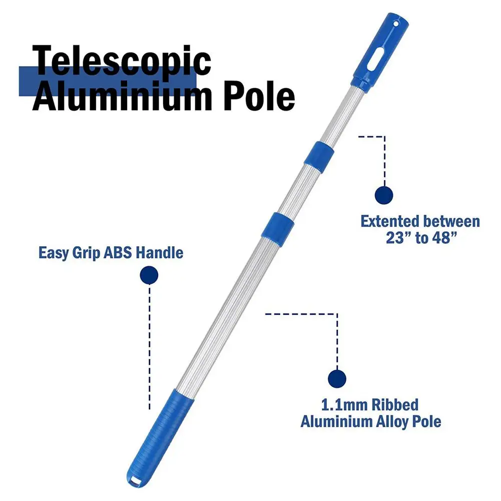 

Pool Safety Life Bar Sturdy Aluminum Telescopic Swimming Pool Pole 44CM-88CM Adjustable Pool Pole