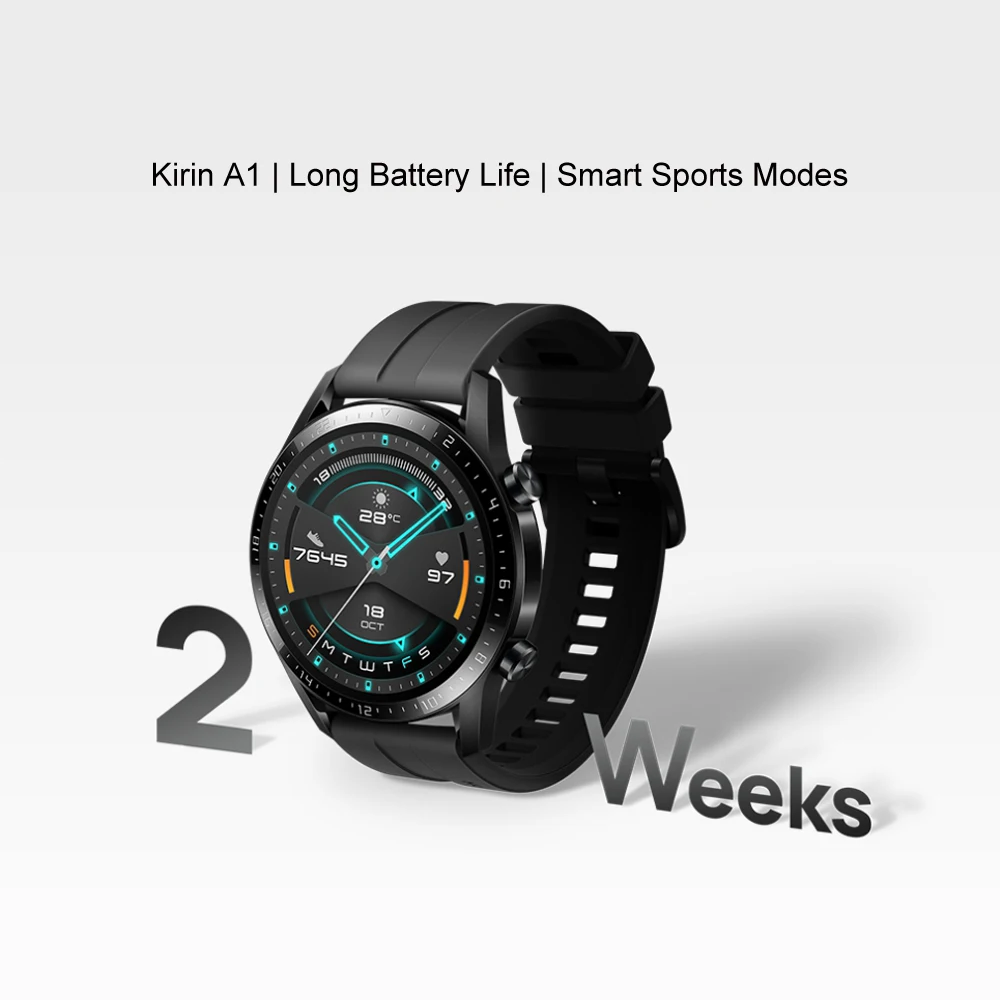 Новинка 5,1, смарт-часы huawei GT 2, Bluetooth, умные часы, 14 дней, время работы от батареи, телефонный звонок, частота сердечных сокращений, для телефона Android iOS