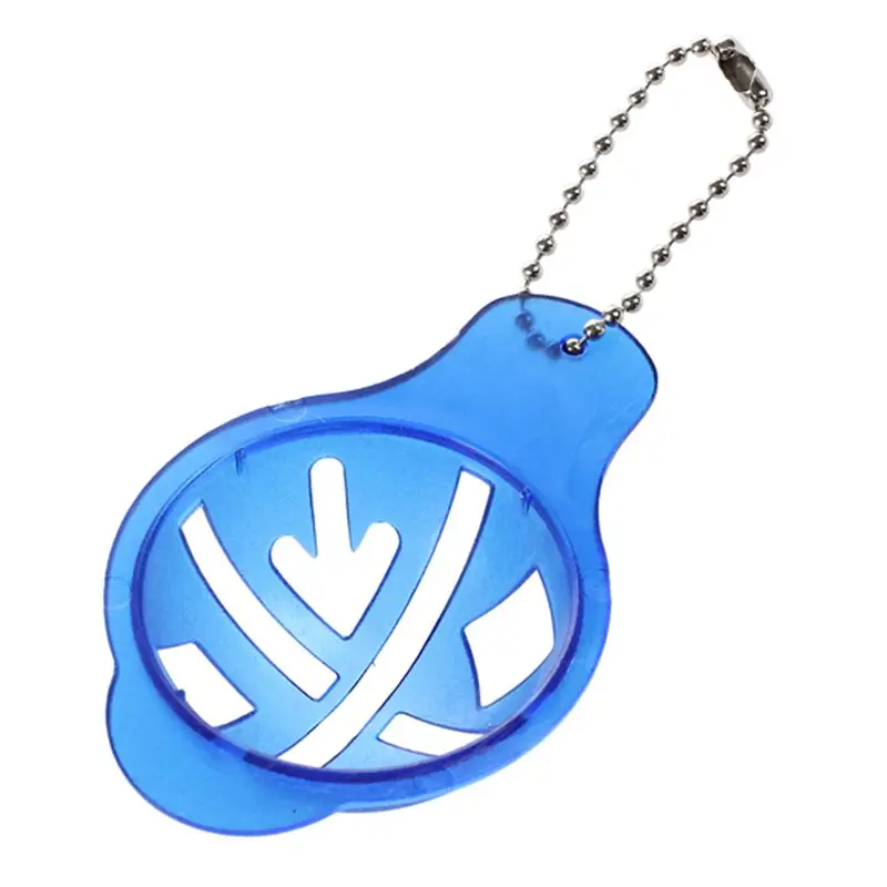 Golf Ball Linear Line Marker Template Swing Drawing Alignment Tool Blue