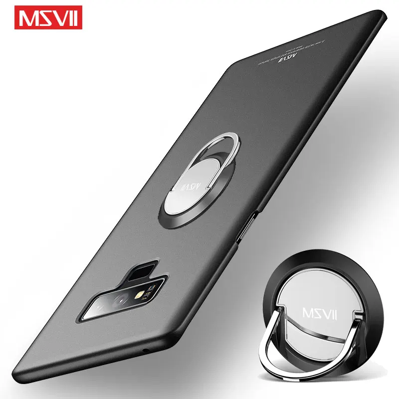 

Coque For Samsung Galaxy Note 5 8 9 10 5G Case MSVII Ring Cover For Samsung Note 8 9 10 Case Slim Holder Cover Note 10 Plus 9 8