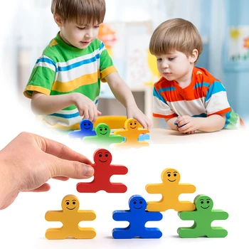 

Funny Kid Balance Building Construction Puzzle Blocks Children Early Educational Toys Benefit Intelligence Block Assembly