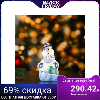 

Candle "snowman fabulous"