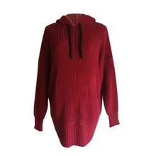 Women Knitted Hooded Sweater Long Sleeves Warm And Pullovers Loose Casual women\'s Sweaters Autumn And Winter