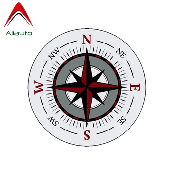

Aliauto Funny Nautical Theme Compass PVC Car Sticker for MINI Cooper Coupe Cabrio MINI One MINI Series,13cm*13cm
