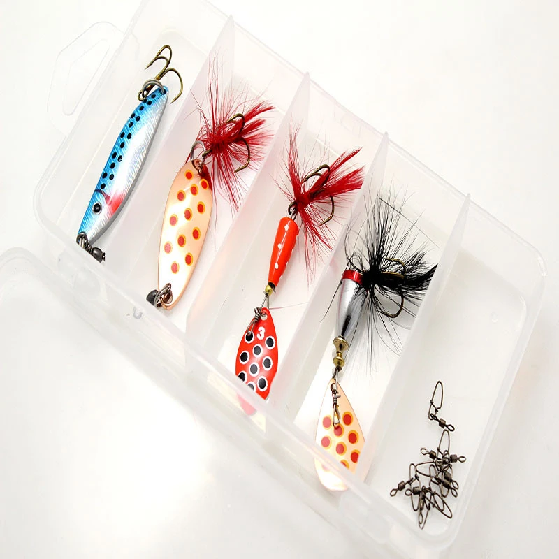

Fishing Lures Wobblers Crank Baits Jig Connection Ring Road Bait Metal Fishing Gear Shone Metal Sequin Three Hook Set