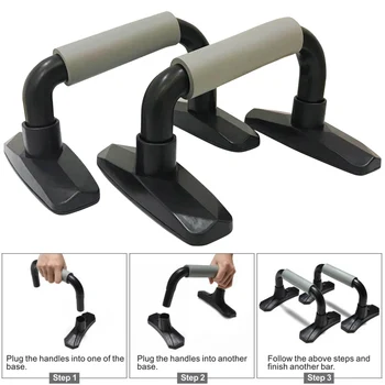 

1pair Push Up Bars Body Building Equipment Foam Handle Muscle Training Home Fitness Sports Burn Fat Exercises Gym Workout